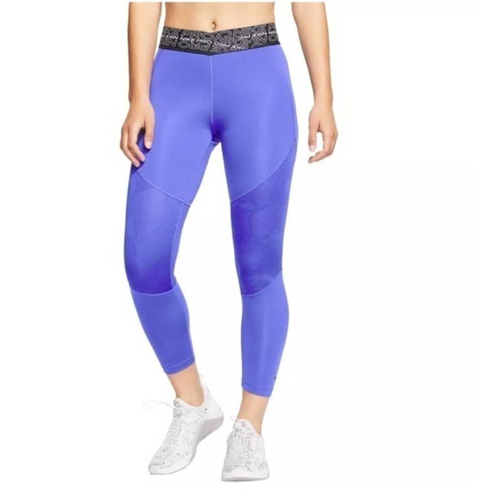 NWT Nike Pro | Compression Capri Dry Fit size Medium Persian Violet
